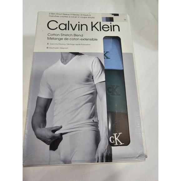 Calvin Klein Other - Calvin Klein 3 Slim Short Sleeve V-necks